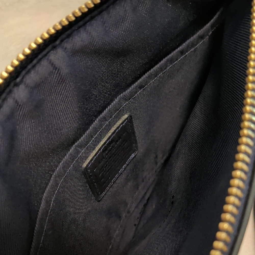 Coach Dark Navy Leather Crossbody Bag - Picture 5 of 5